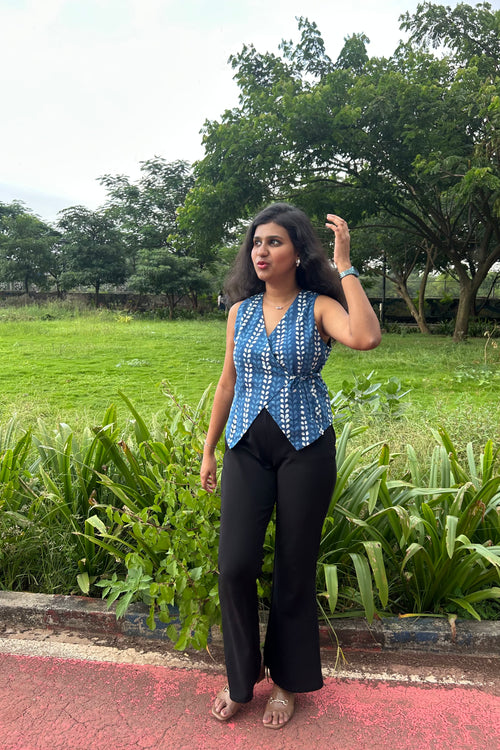 Rumi multiway top styled with black trousers