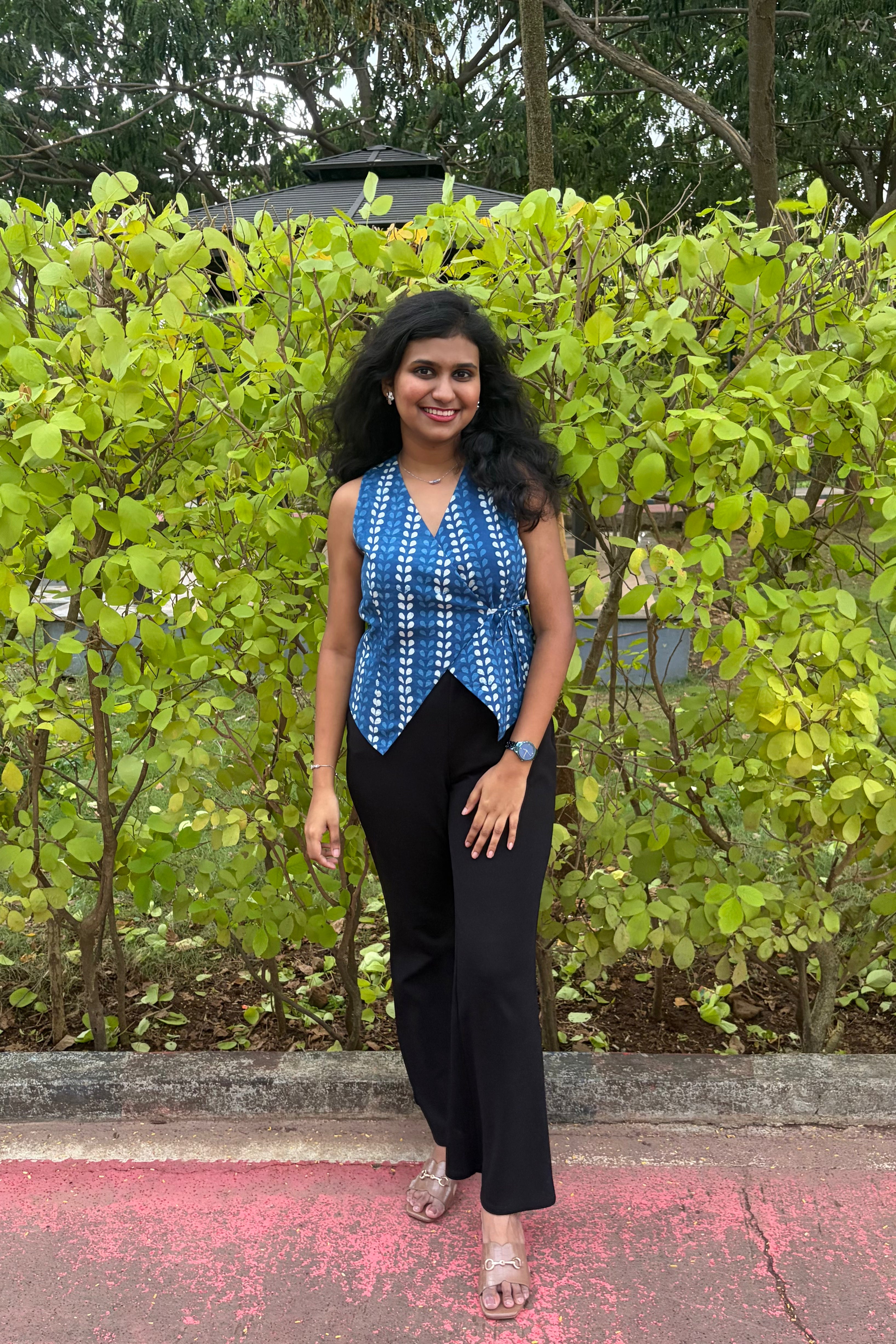 Rumi multiway top one side print